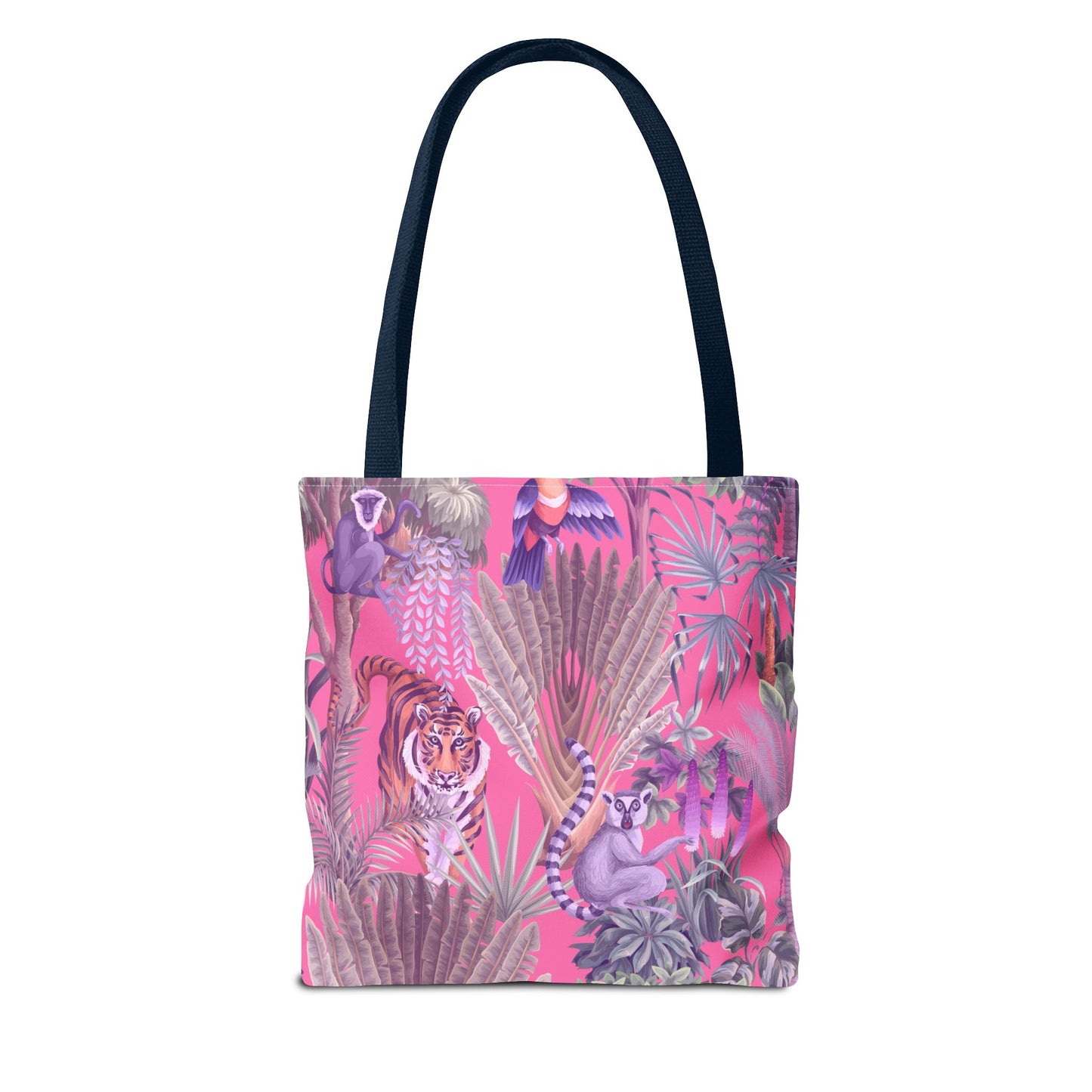 Tiger Haven, Pink Tote Bag - 3 Sizes