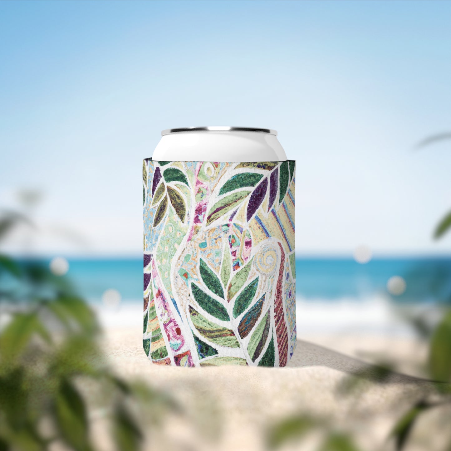 Amazon Whimsy/Vintage Can Cooler Sleeve - Perfect for Outdoor Picnics