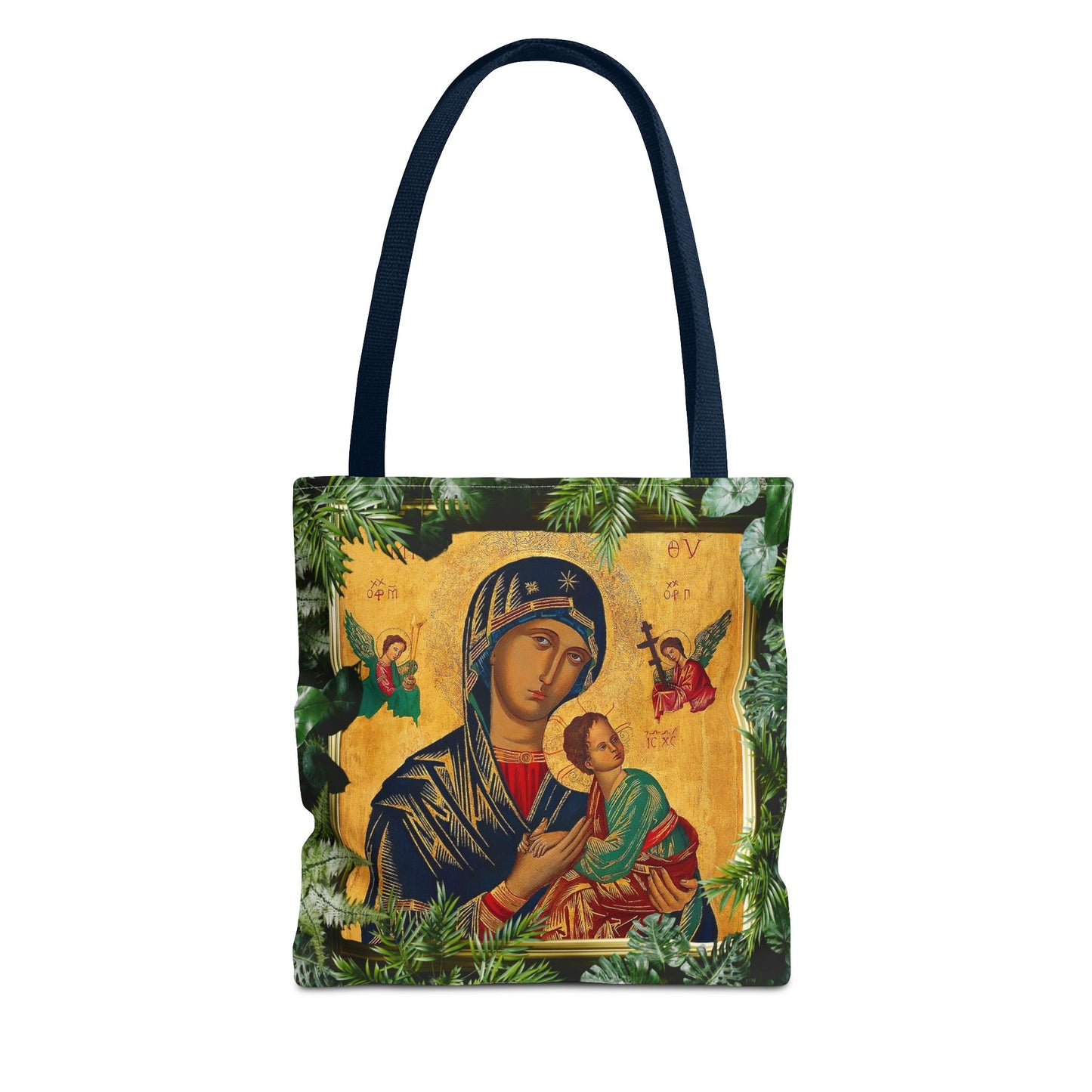 Religious Our Lady of Perpetual Help Tropical Tote Bag - 3 Sizes