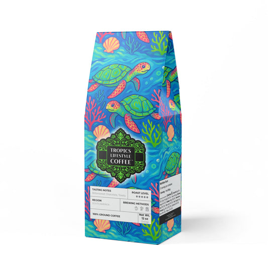 Black Coral Blend™ (Dark French Roast) Specialty Grade Craft Coffee / Turtles and Corals