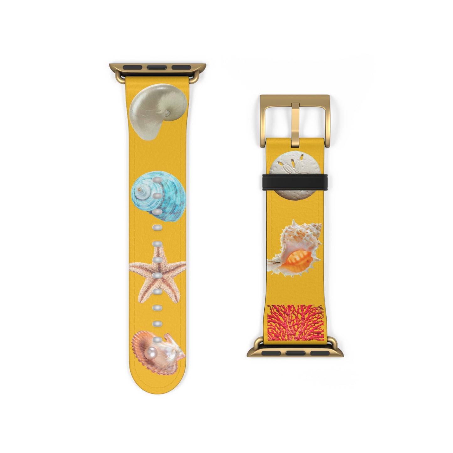 Apple Watch Band - Real Seashell Collection, yellow