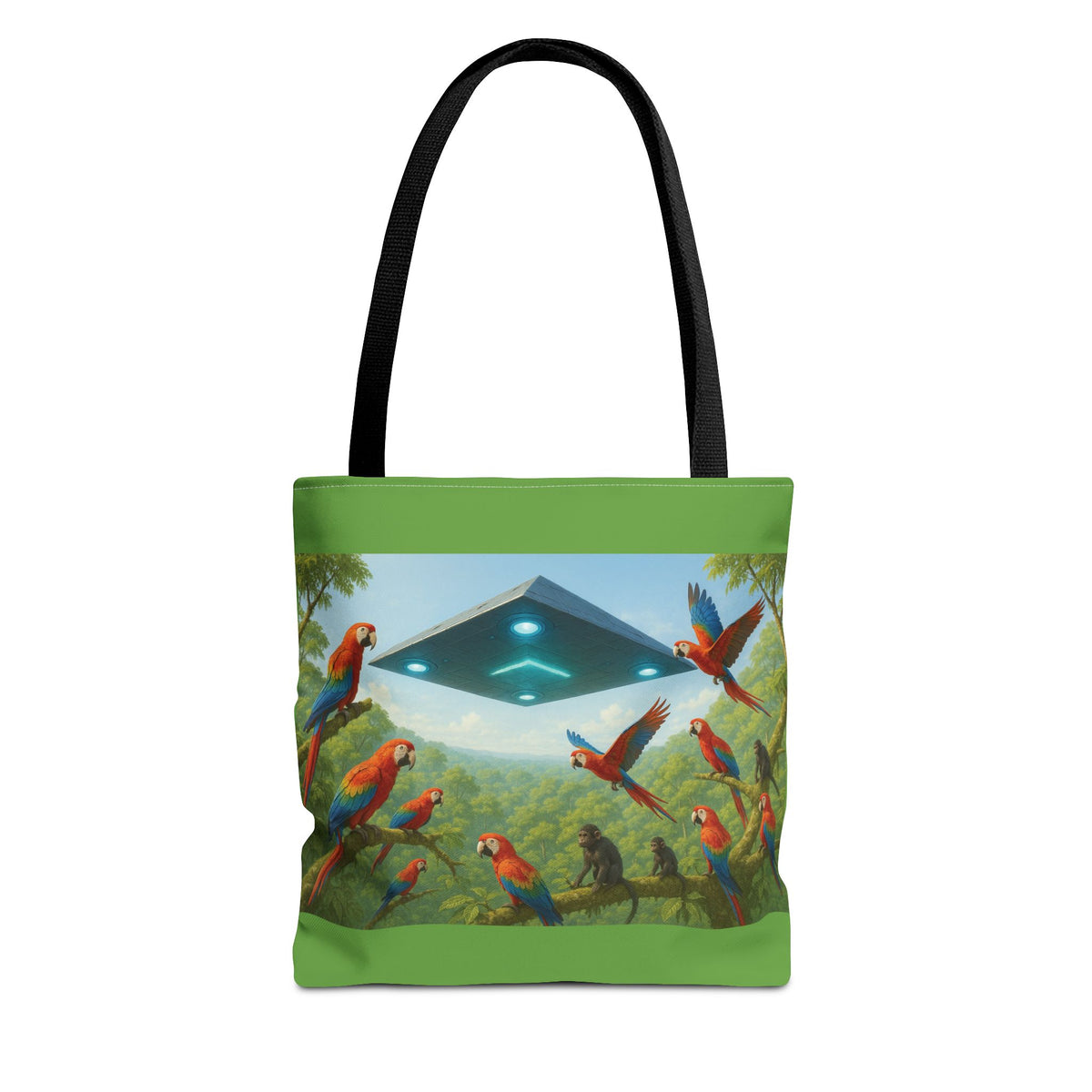 UFO and Macaws Tote Bag - 3 Sizes