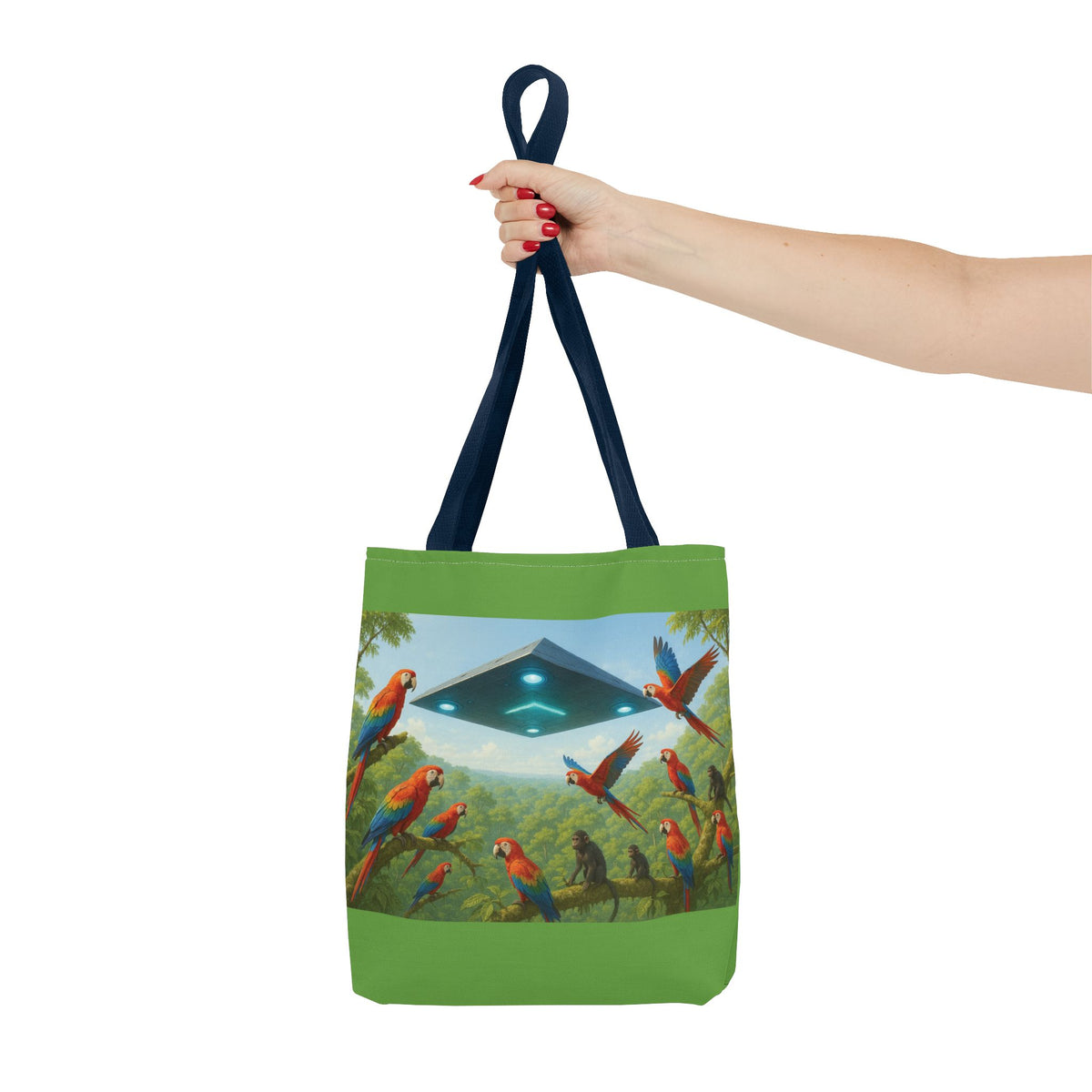 UFO and Macaws Tote Bag - 3 Sizes