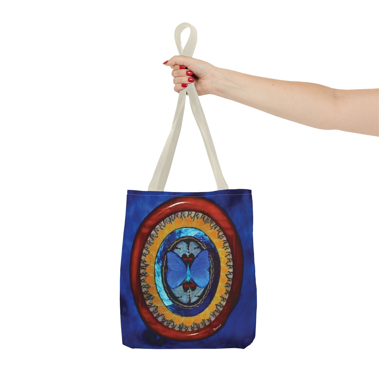 Real Oval Butterfly Wing Art Tote Bag - 3 Sizes