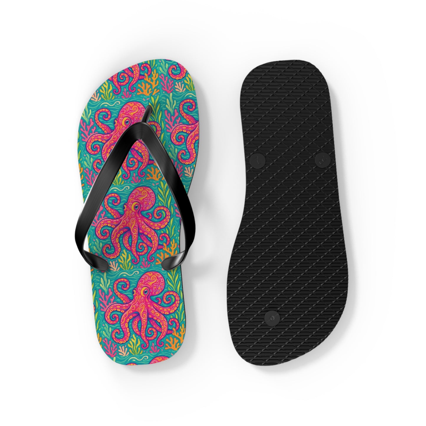 Flip Flops - Red Kraken Joe