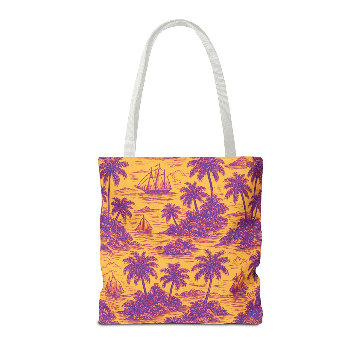 Faraway Toile/Pop Tote Bag - 3 Sizes
