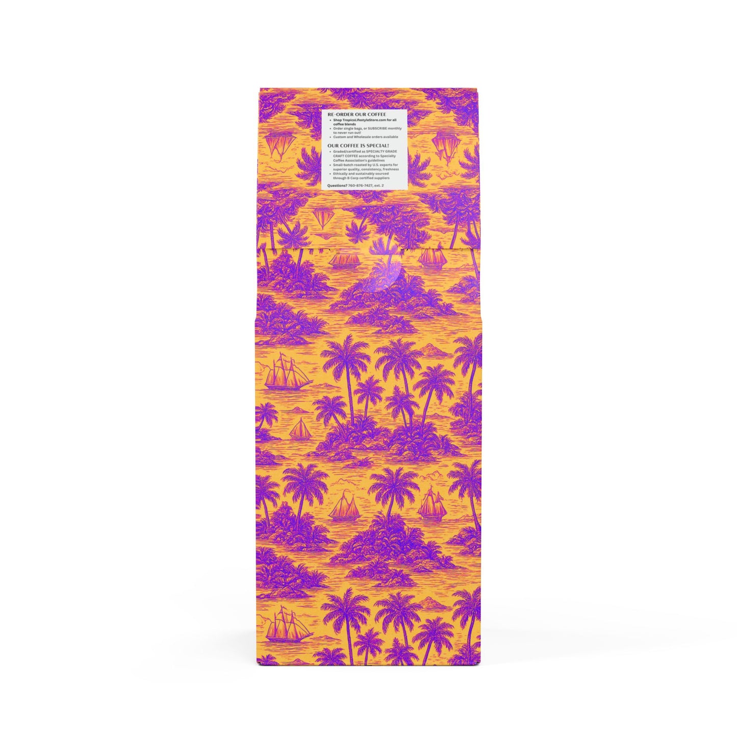 Beach Sunrise Blend™ (Light Roast) Specialty Grade Craft Coffee / Faraway Toile, Pop