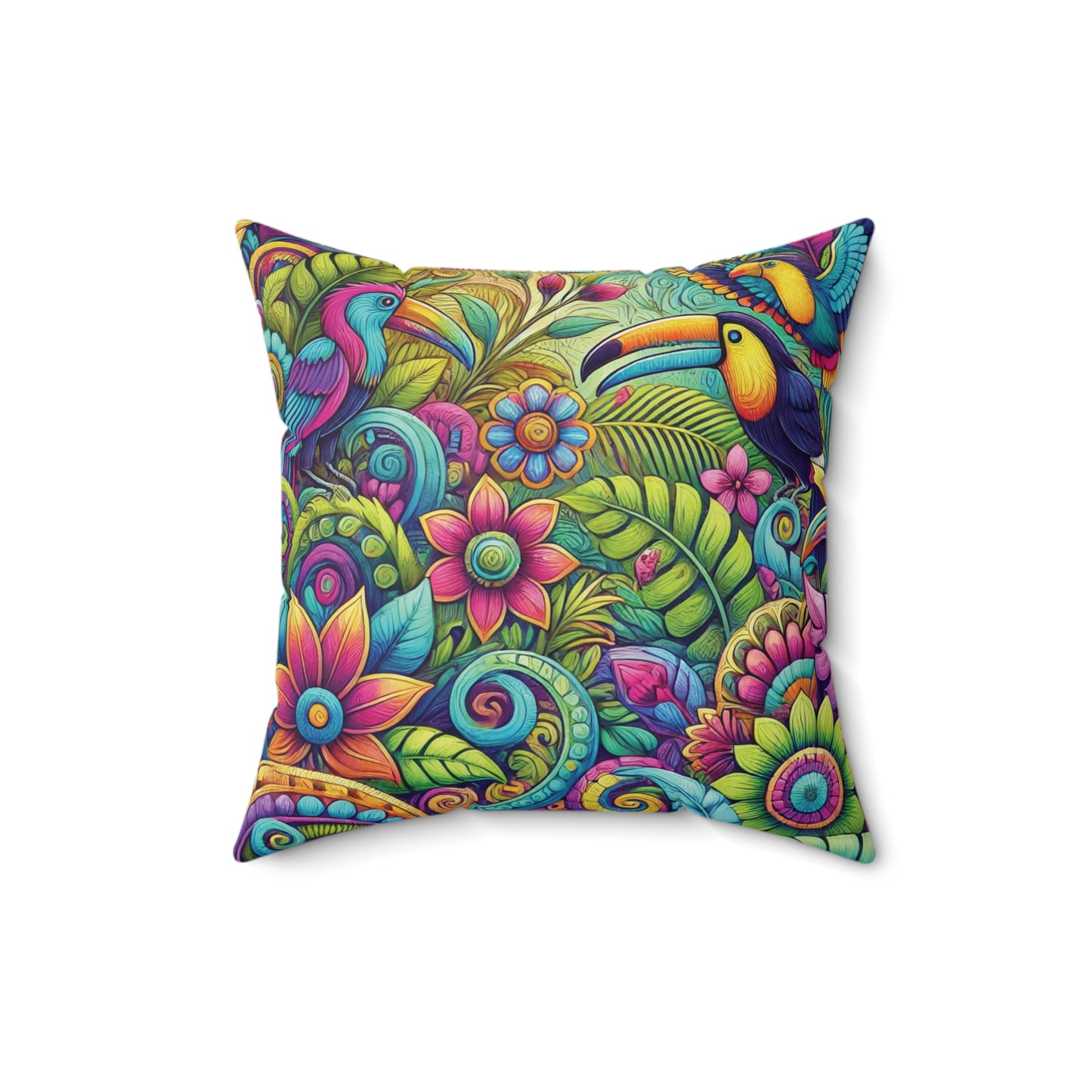 Decorative Pillow - Accent Cushion, 4 Sizes / Rainforest Music