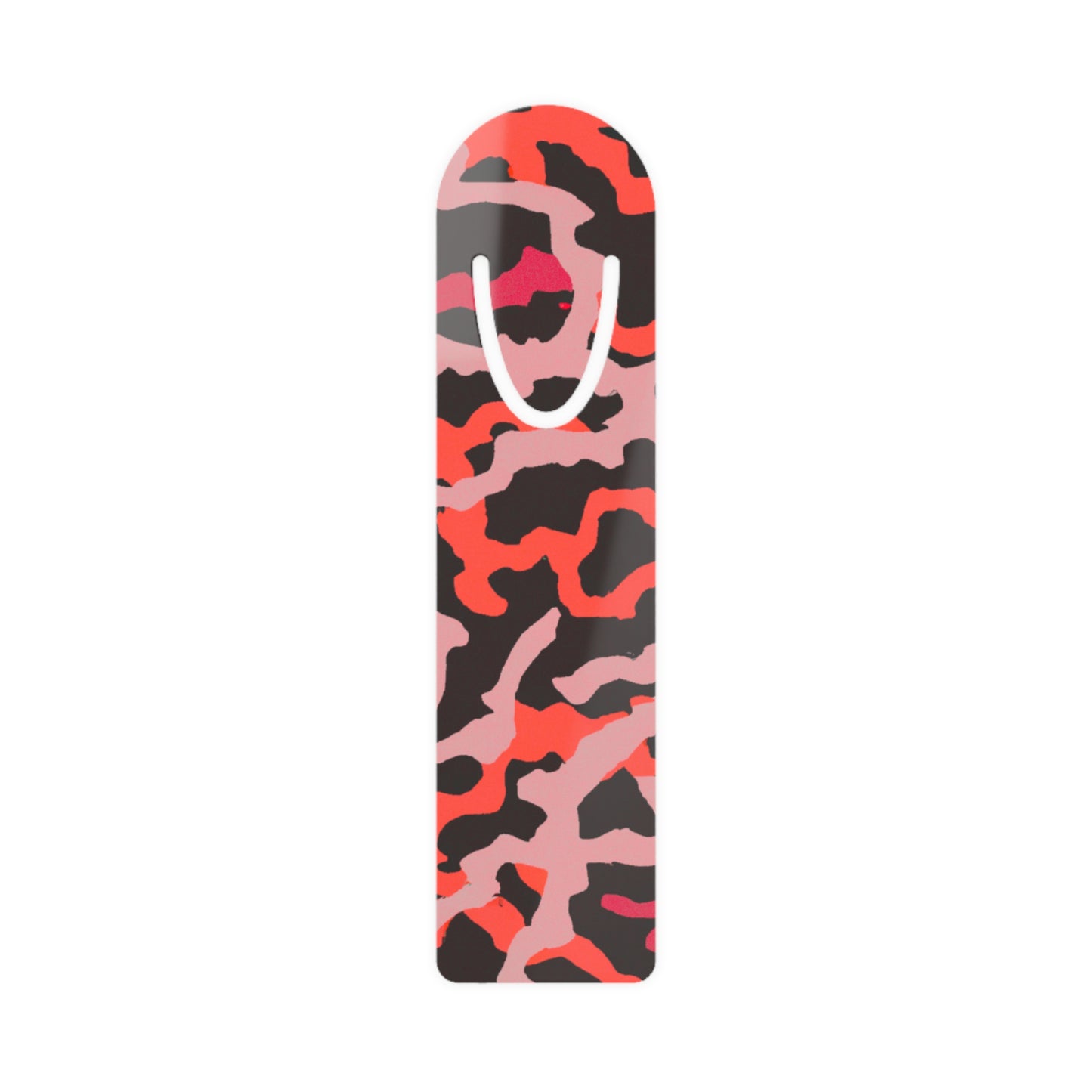 Bookmark - Aluminum, Coral Threads/Red