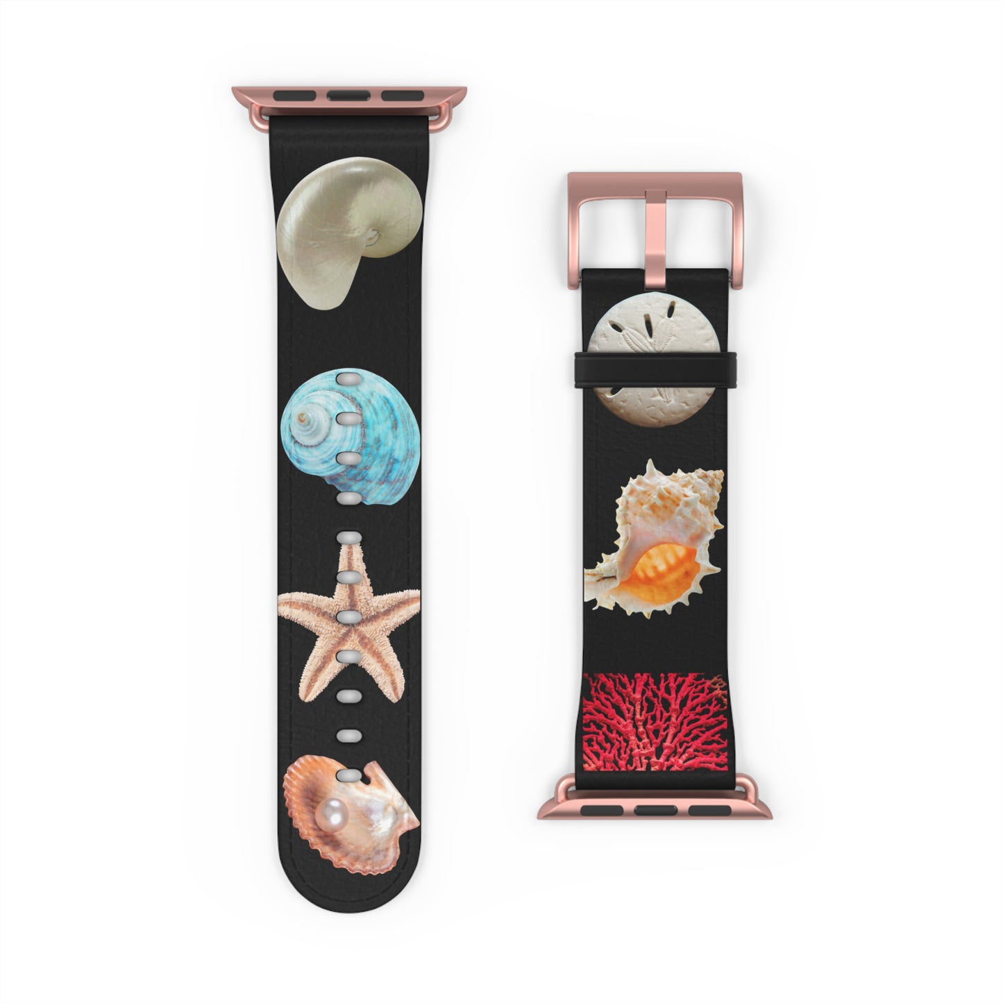 Apple Watch Band - Real Seashell Collection, black