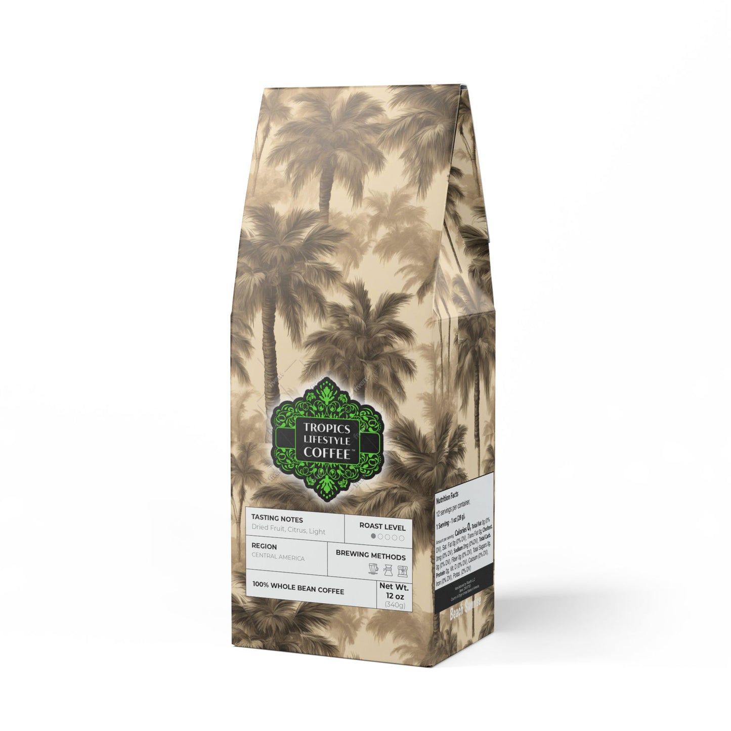 Beach Sunrise Blend™ (Light Roast) Specialty Grade Craft Coffee / Lisa's Fluffy Palms