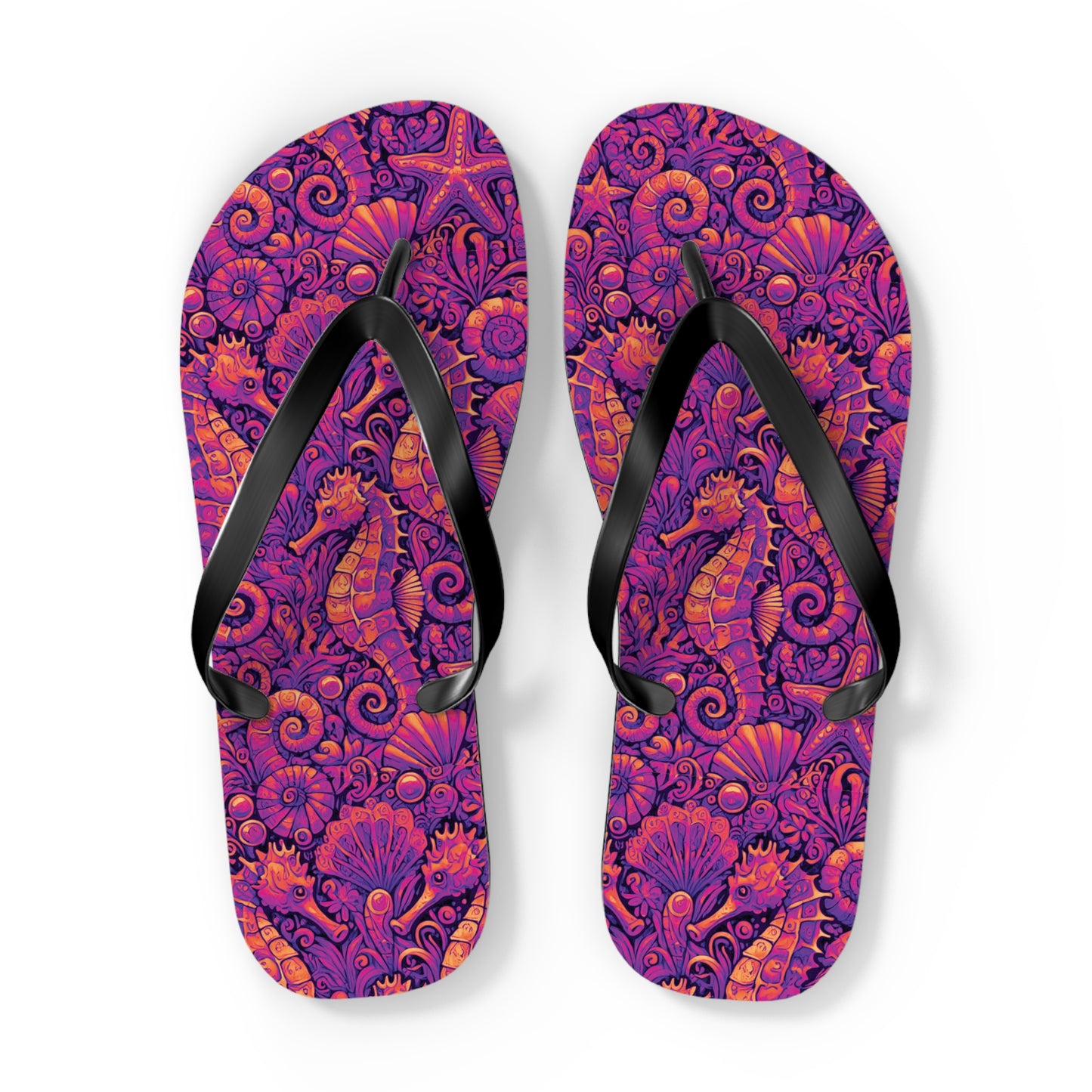 Flip Flops - Seahorses/Heatwave