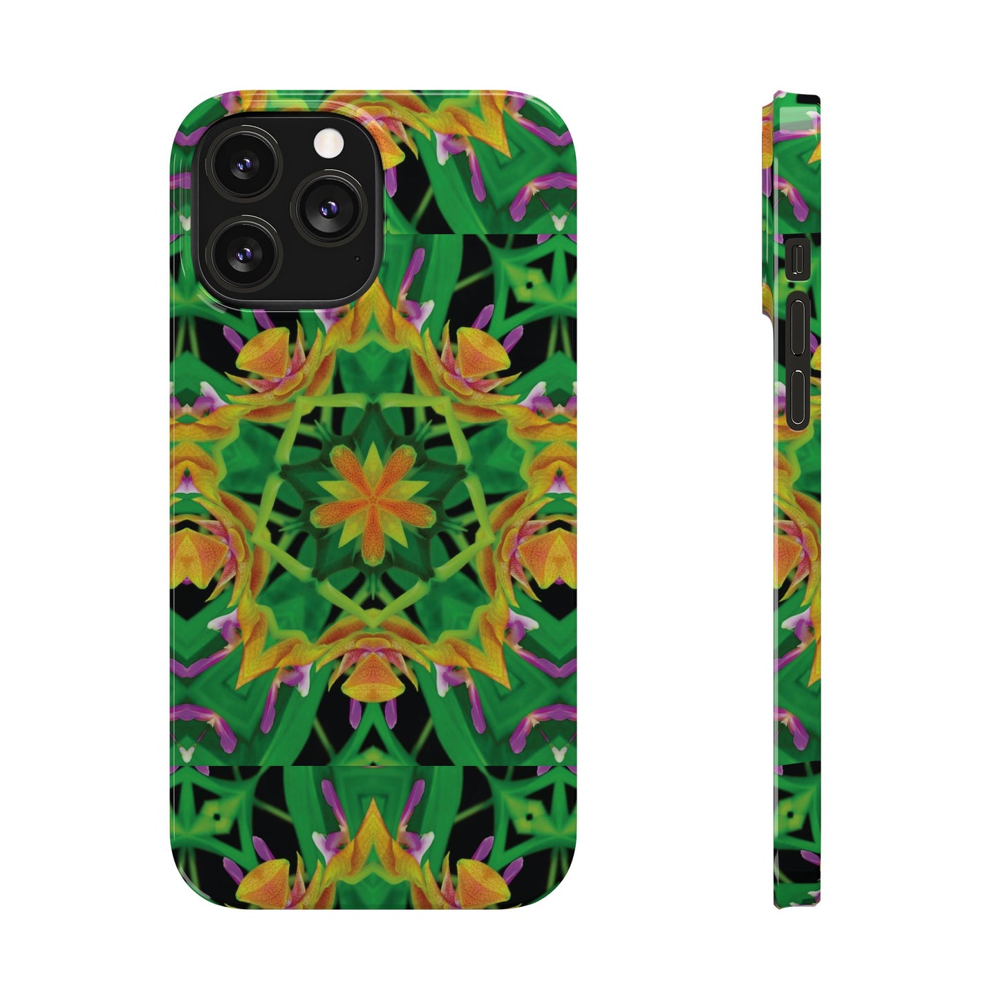 Slim Phone Cases - Orchid Kaleidoscope #2