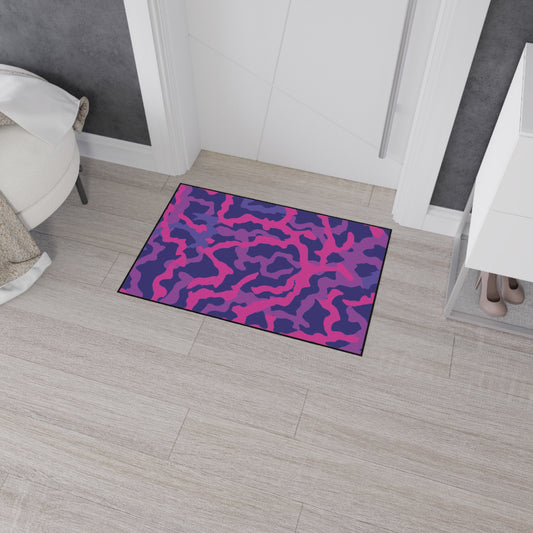 Heavy Duty Floor Mat, 5 Sizes – Tropical Area Rug for Home Décor / Coral Threads, Heatwave