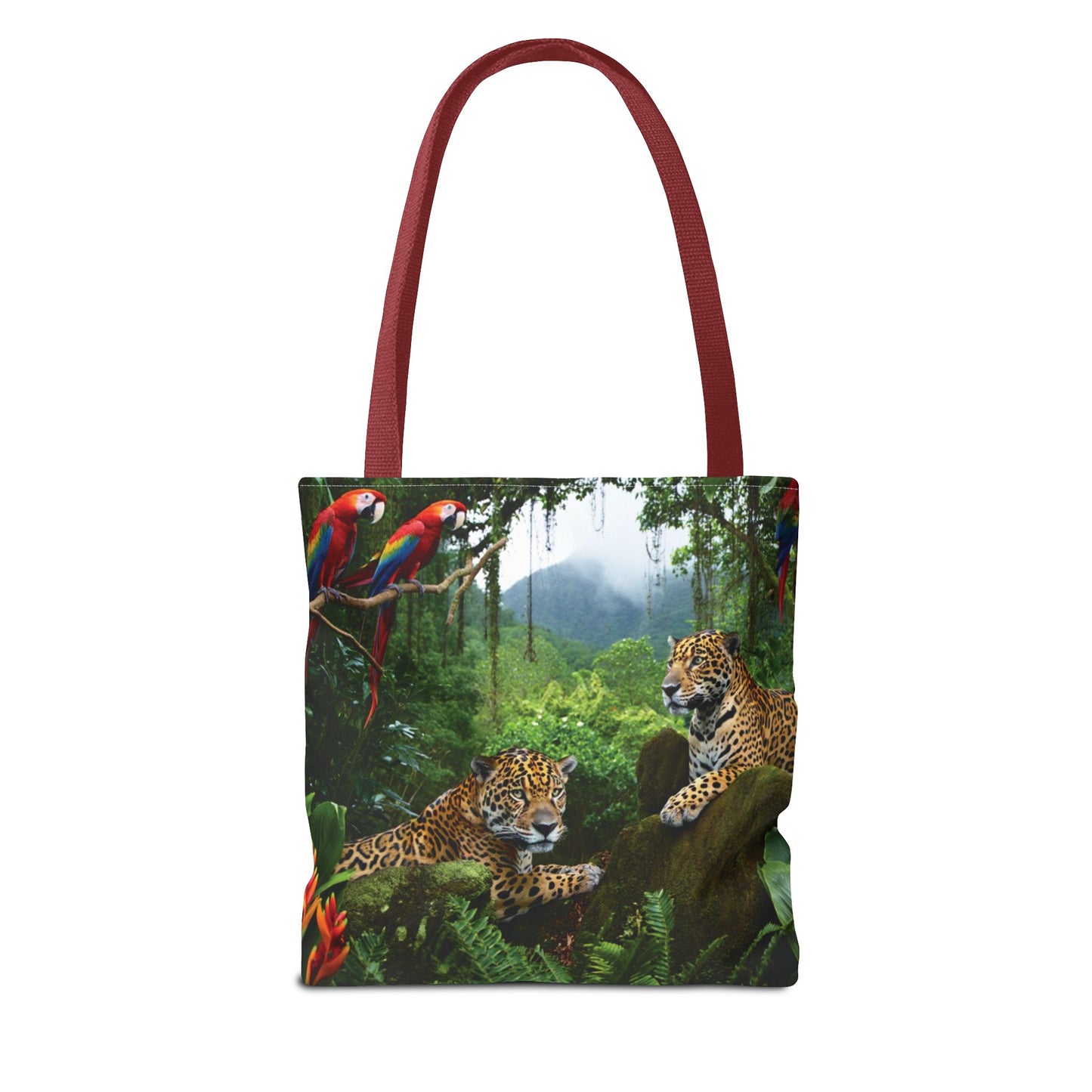 Jaguars and Parrots Tote Bag - 3 Sizes
