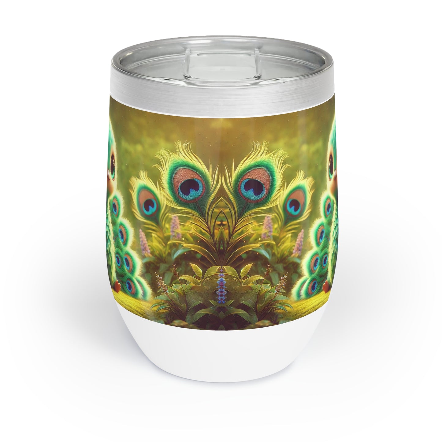 Baby Peacock Wine Tumbler – Perfect for Relaxing Evenings and Outdoor Gatherings
