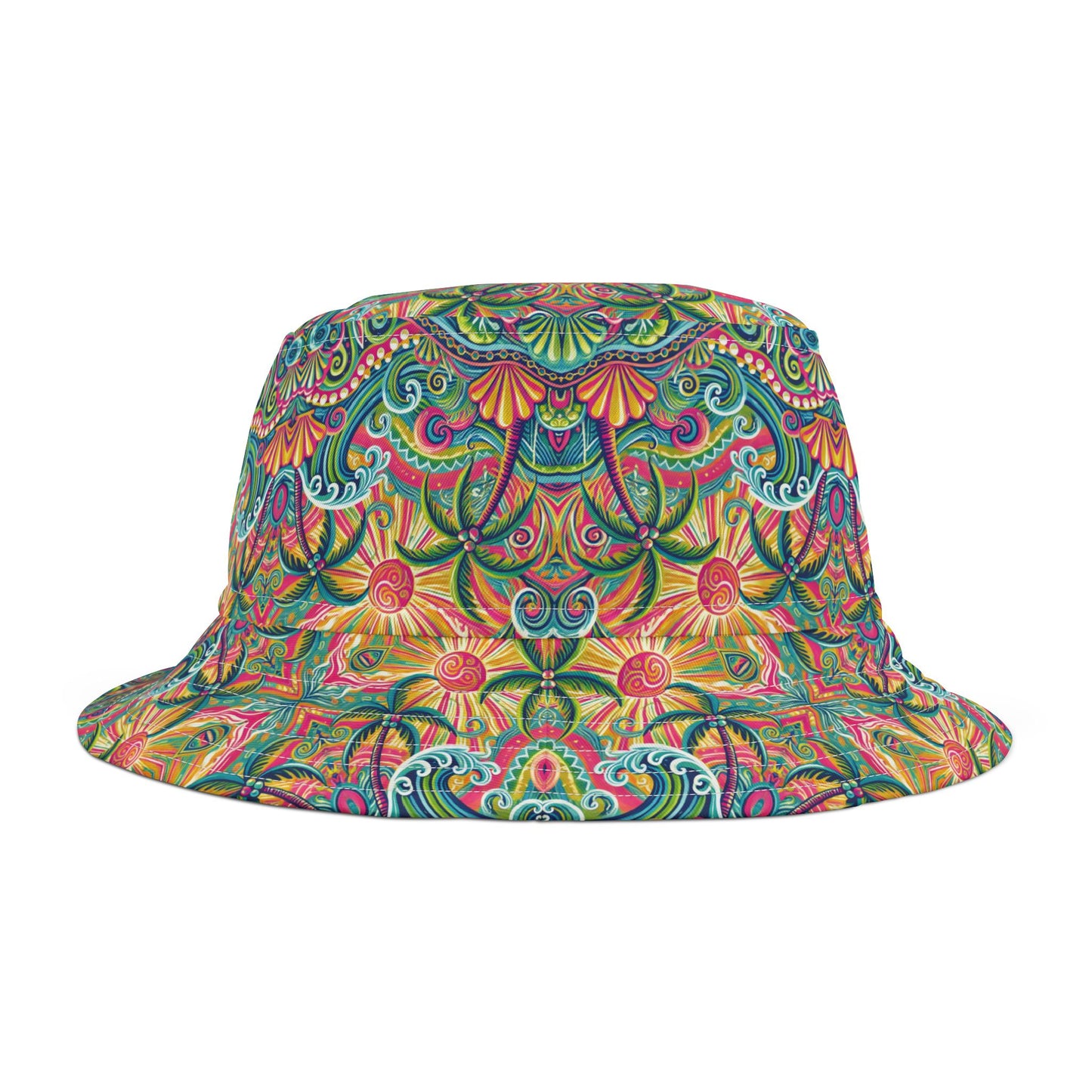 Tropical Polyester Bucket Hat, 2 Sizes - Kaleido Bay