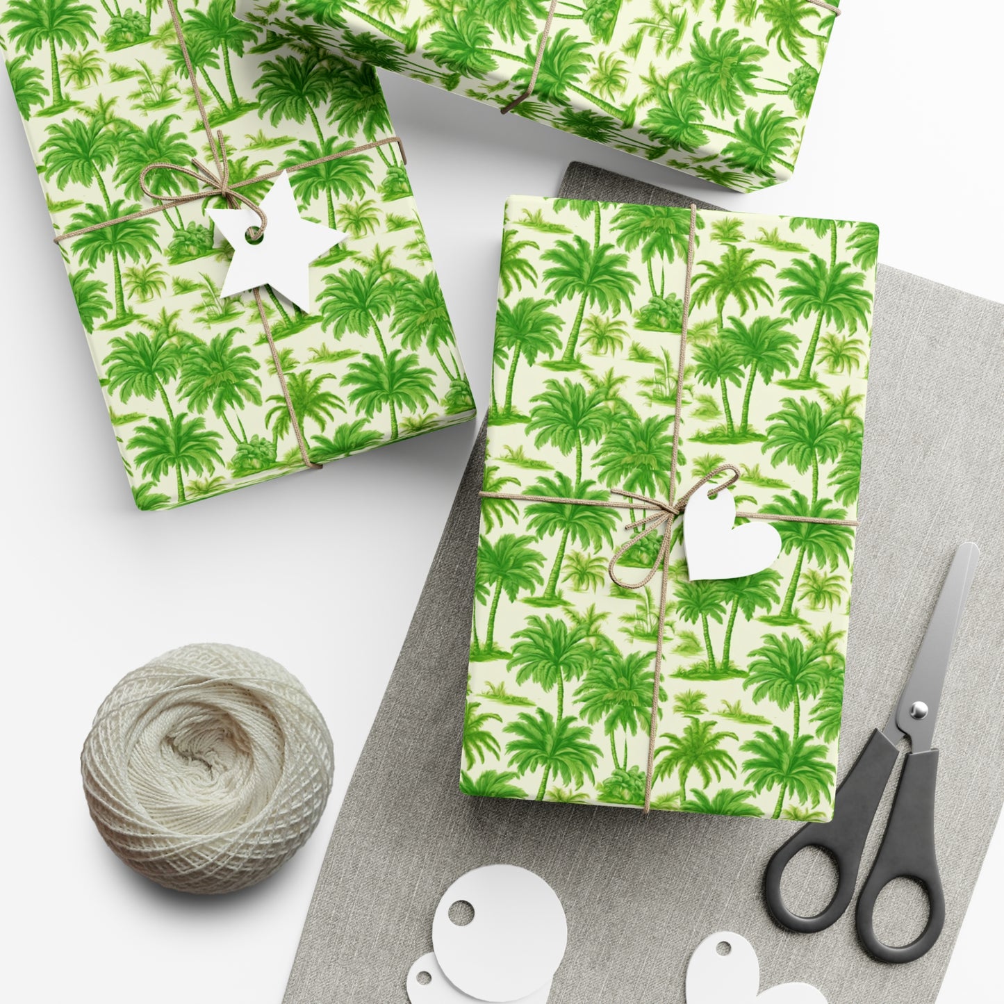 Gift Wrap Papers, Playful Palms Toile, 3 Sizes