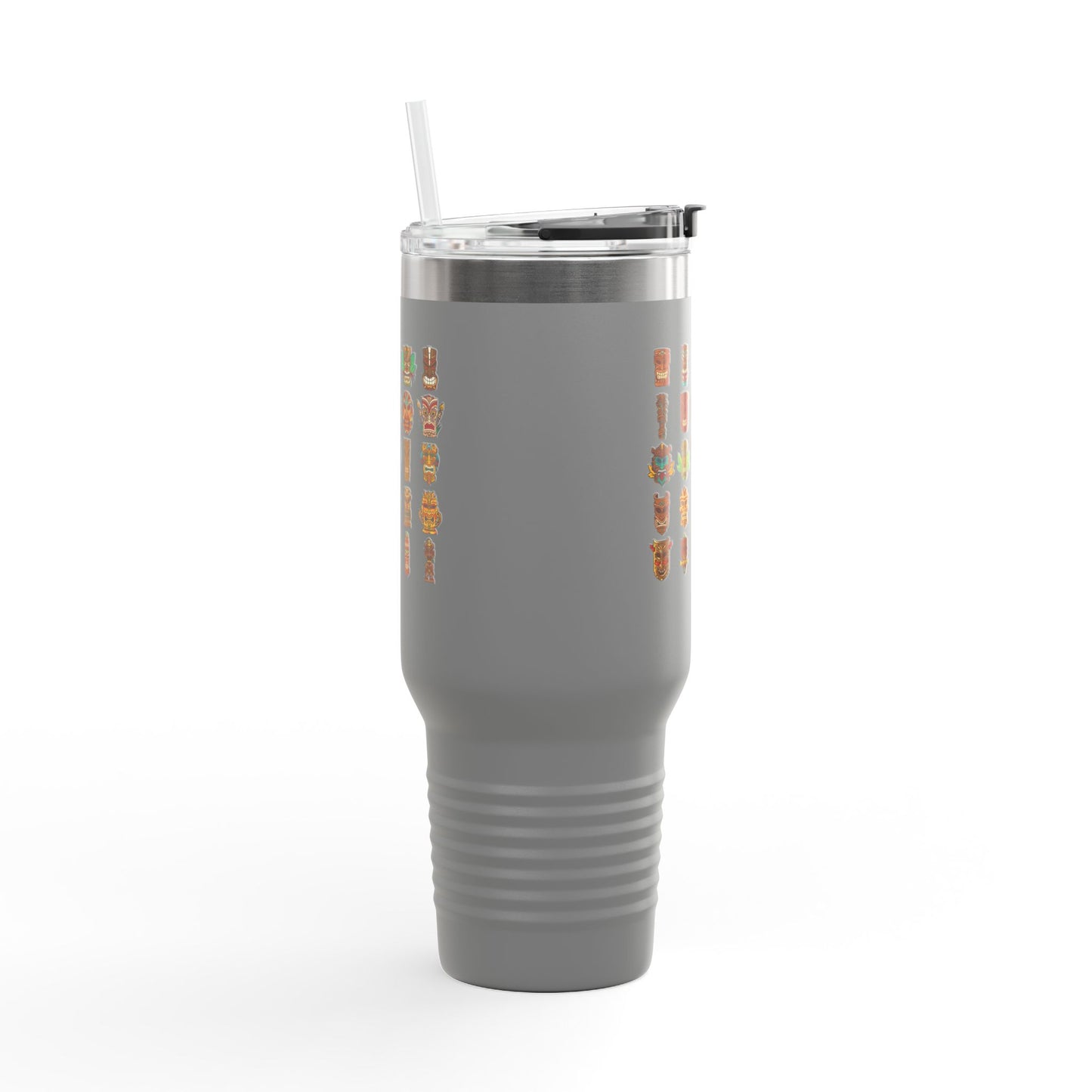 Insulated Travel Mug, 40oz / Tiny Tiki Dudes - Perfect for Outdoor Adventures