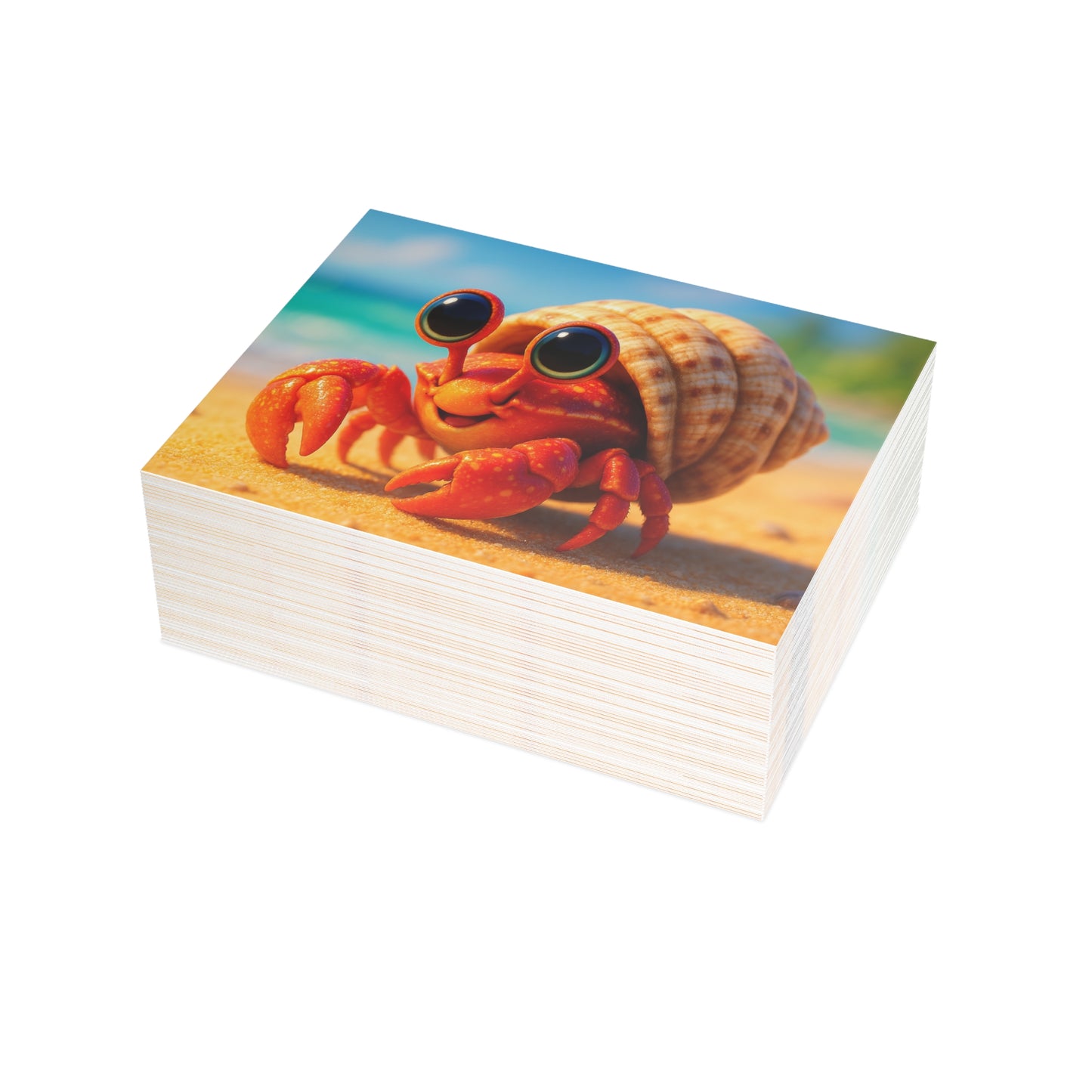 Baby Hermit Crab Postcard Bundle - Perfect for Ocean Lovers & Greetings!