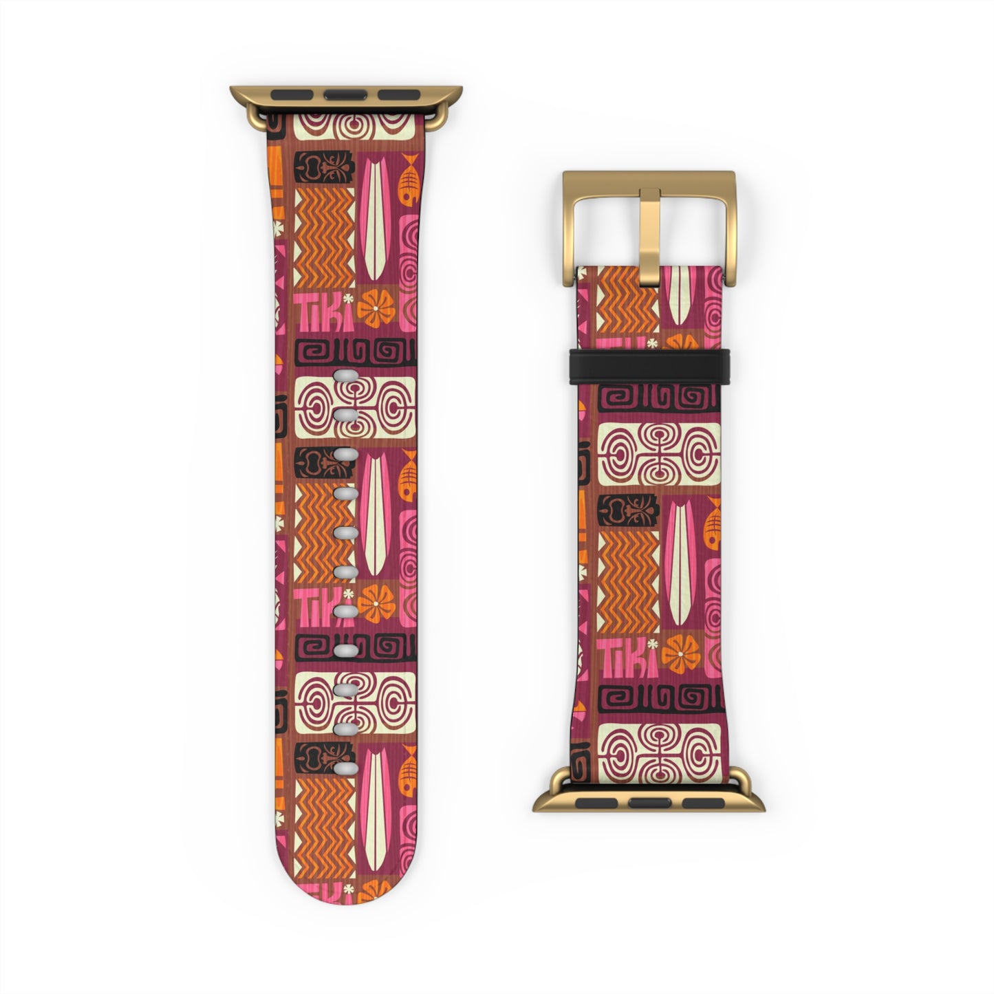 Apple Watch Band - Tiki Poster Pink/Orange