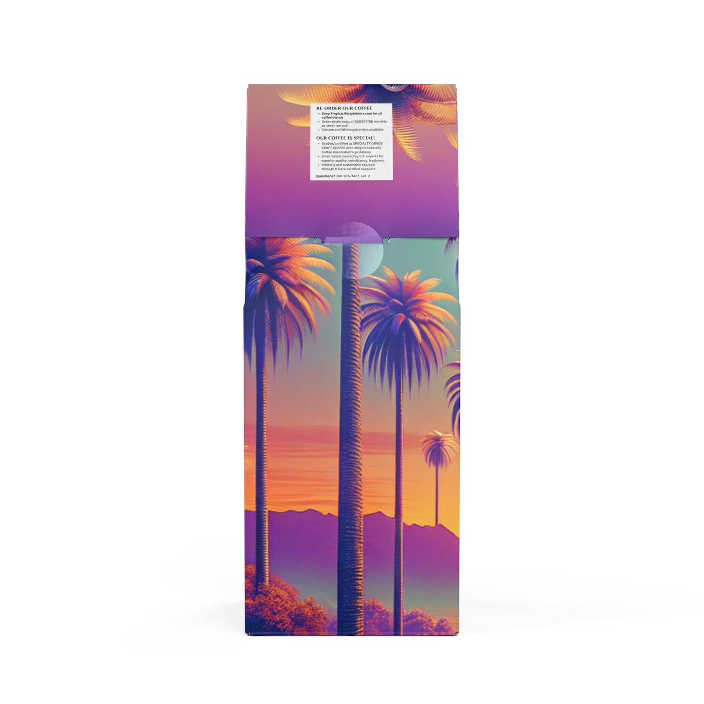 Cocoa Palms Blend™ (Medium-Dark Roast) Specialty Grade Craft Coffee / Sunset Palms