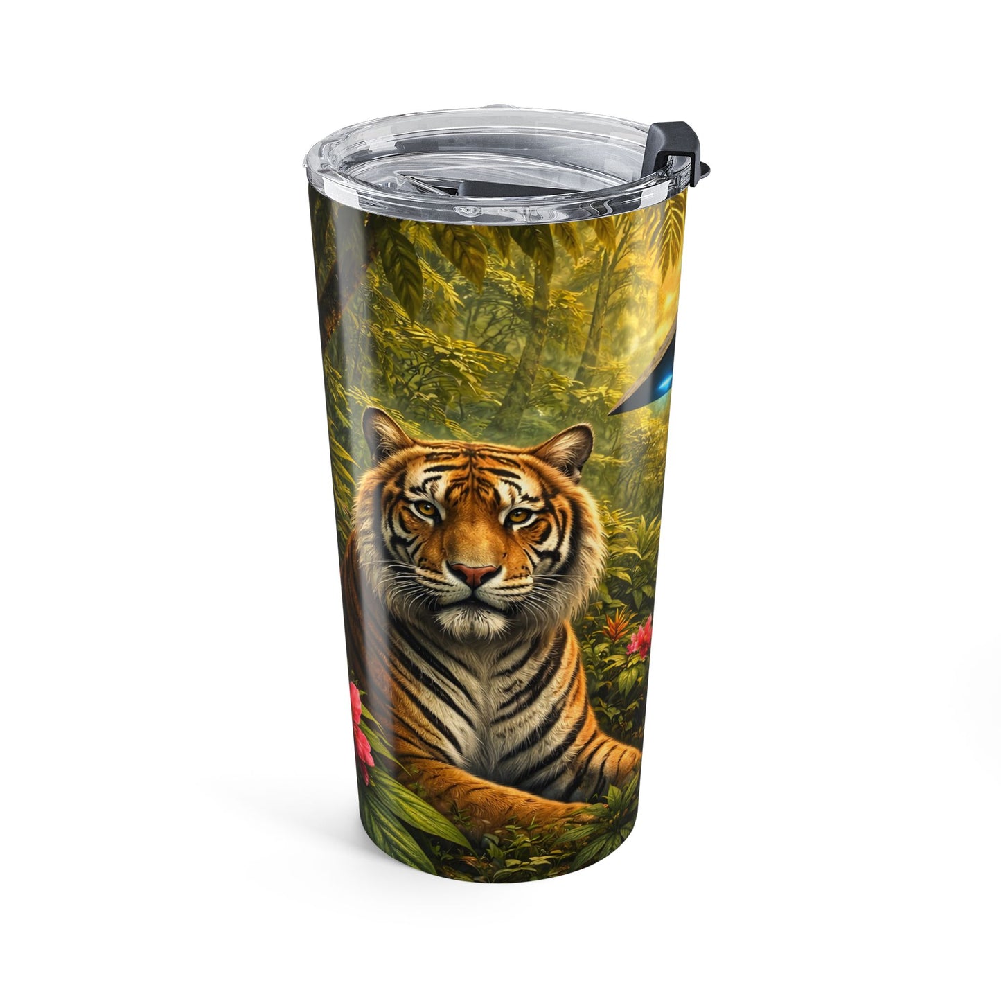 20 oz Alien Tumbler — UFO & Jungle Insulated Coffee Travel Cup