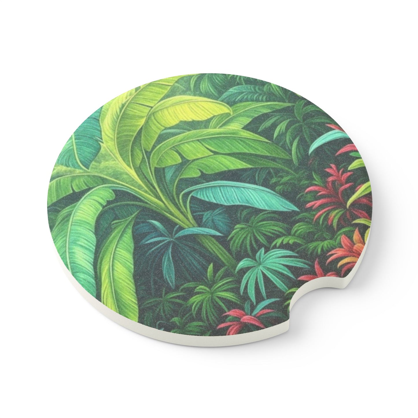 Soapstone Car Coaster - Rainforest Sleeping Spot