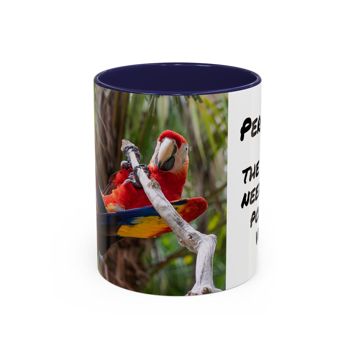 Parrot Accent Coffee Mug (11, 15oz), 8 Colors - Perch Up!