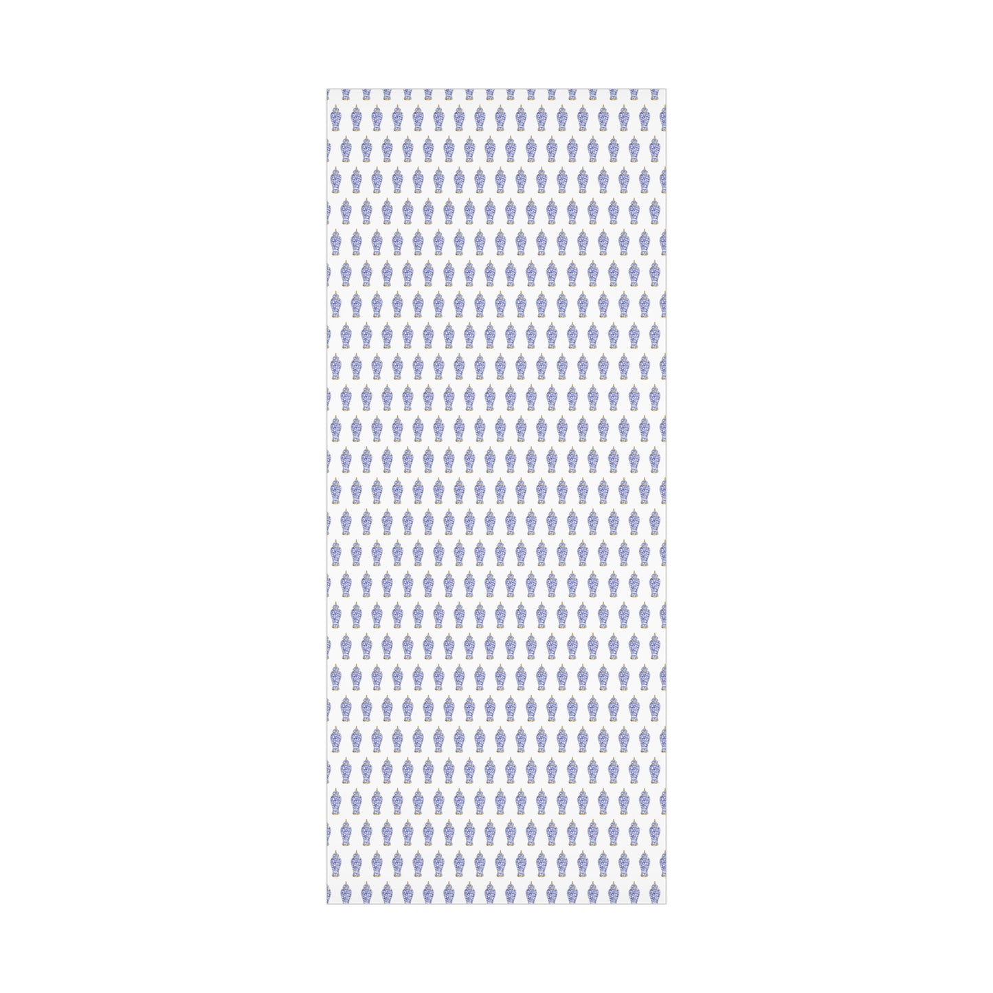 Wrapping Paper - Tropical Gift Wrap for All Occasions / 3 Sizes, 2 Finishes / Blue and White Ginger Jar