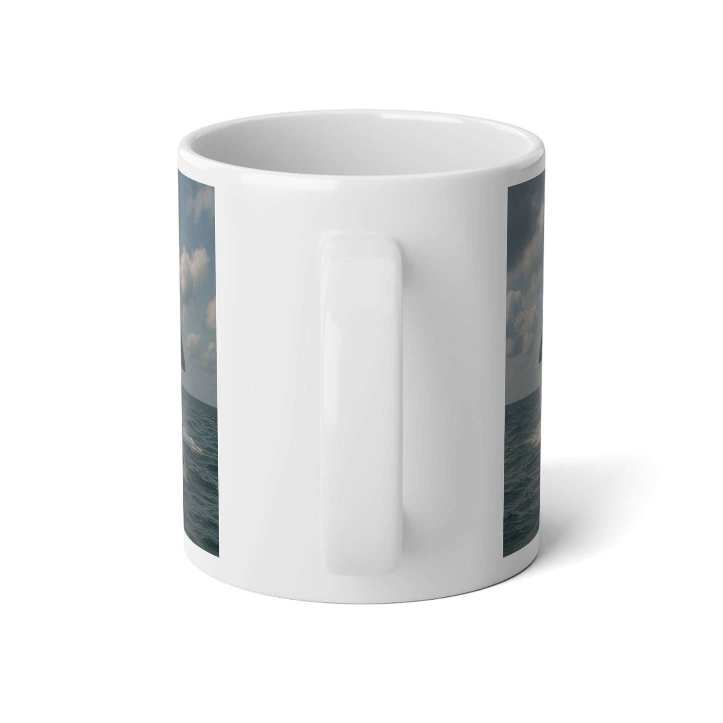 Jumbo Mug, 20oz, UFO and Dolphin | Tropical Coffee Cup