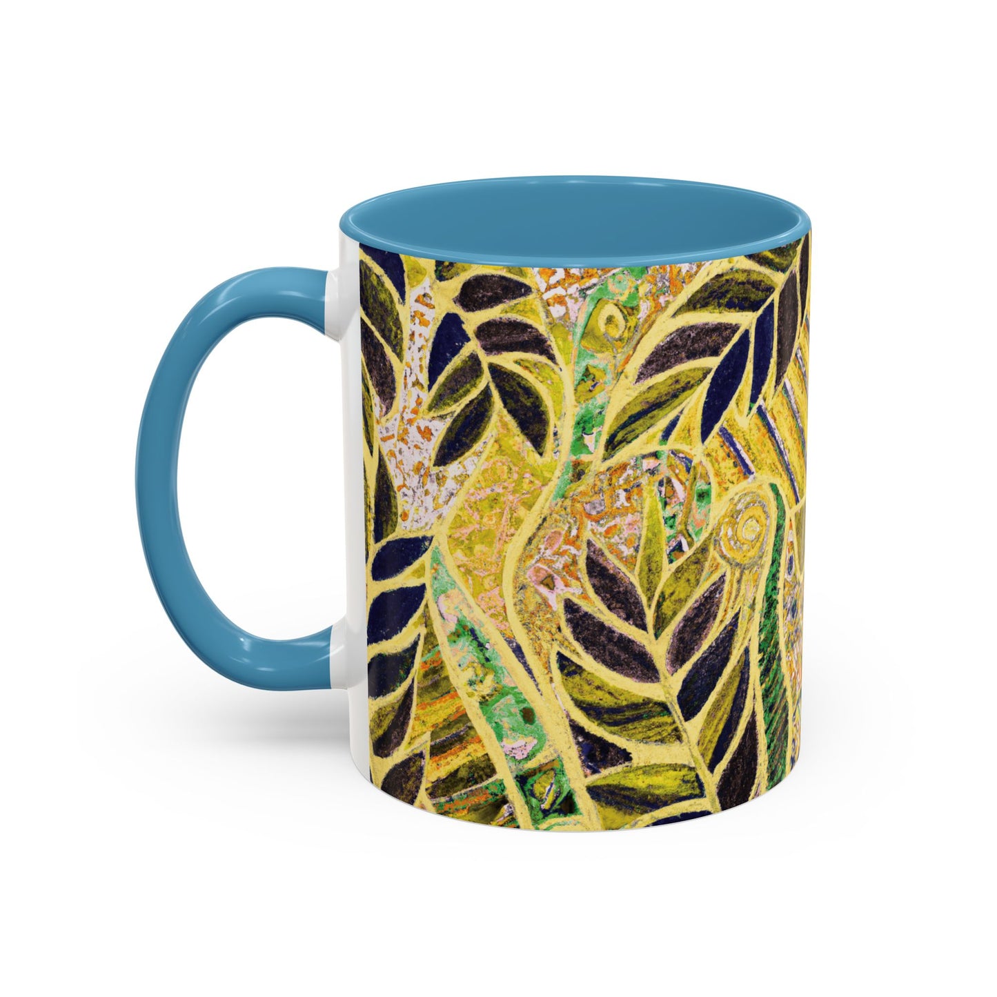 Accent Color Coffee Mug (11, 15oz), Amazon Whimsy/Yellow, Various Colors