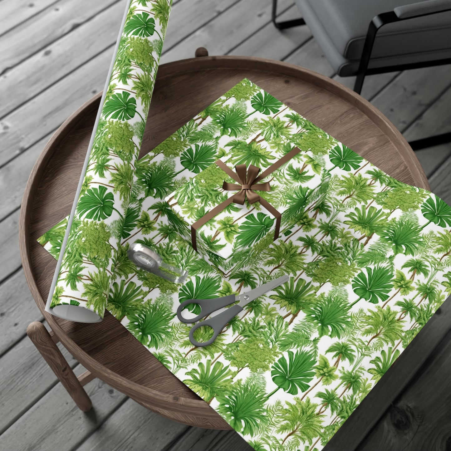 Wrapping Paper - Tropical Gift Wrap for All Occasions / 3 Sizes, 2 Finishes / Violet's Favorite Palms