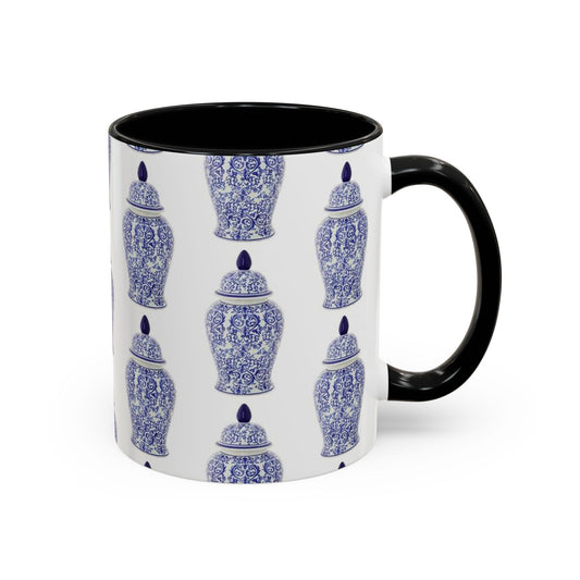 Accent Color Coffee Mug (11, 15oz), Blue Ginger Jar, Various Colors