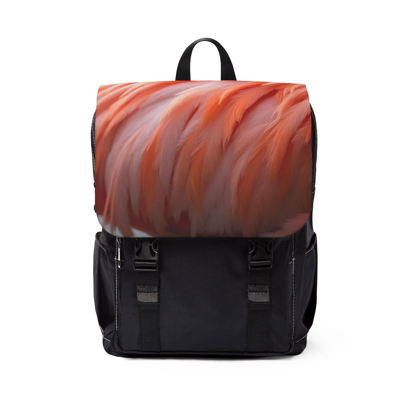 Flamingo Feathers Casual Backpack - Perfect for Everyday Adventures