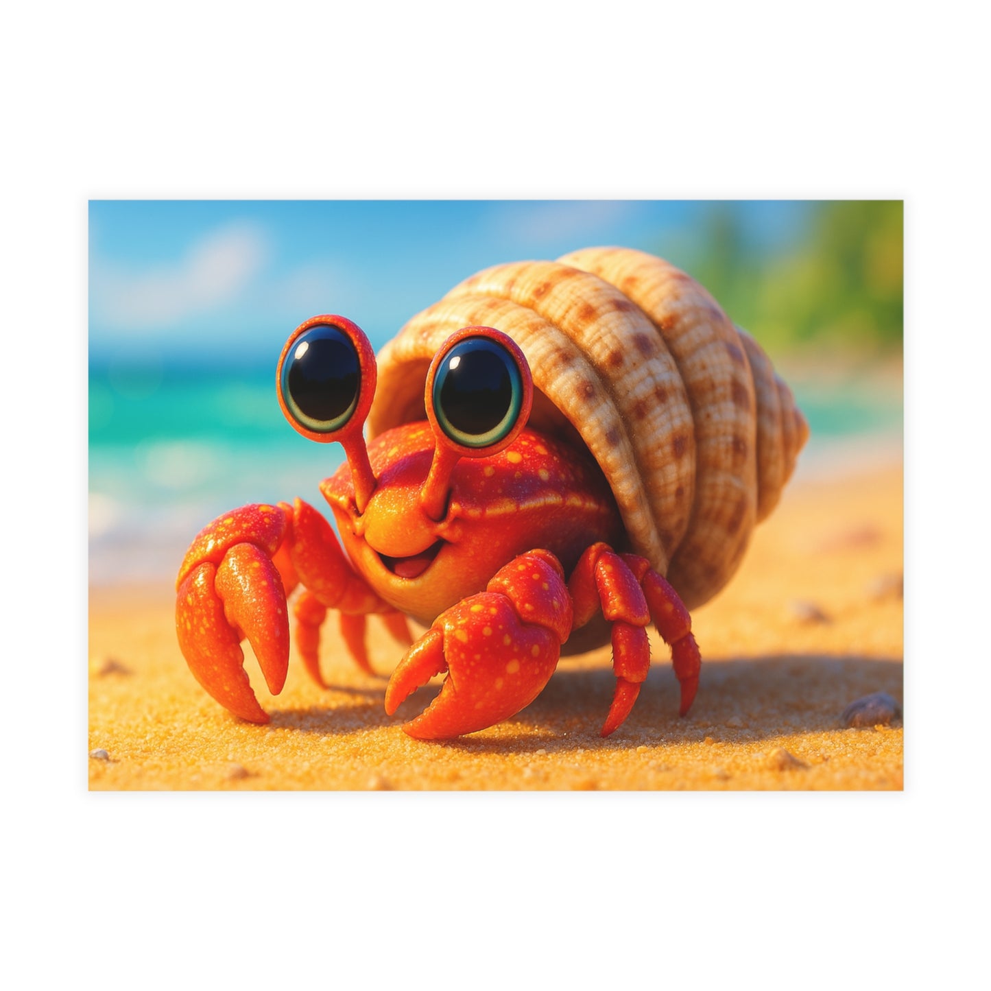 Baby Hermit Crab Postcard Bundle - Perfect for Ocean Lovers & Greetings!