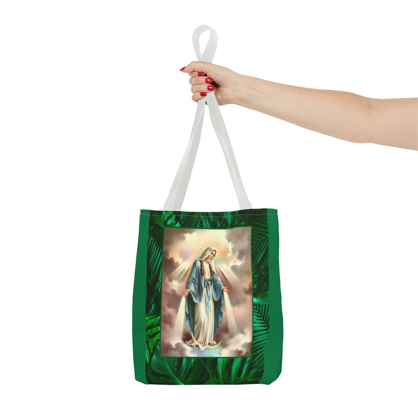 Religious Our Lady of Grace Tropical Tote Bag - 3 Sizes