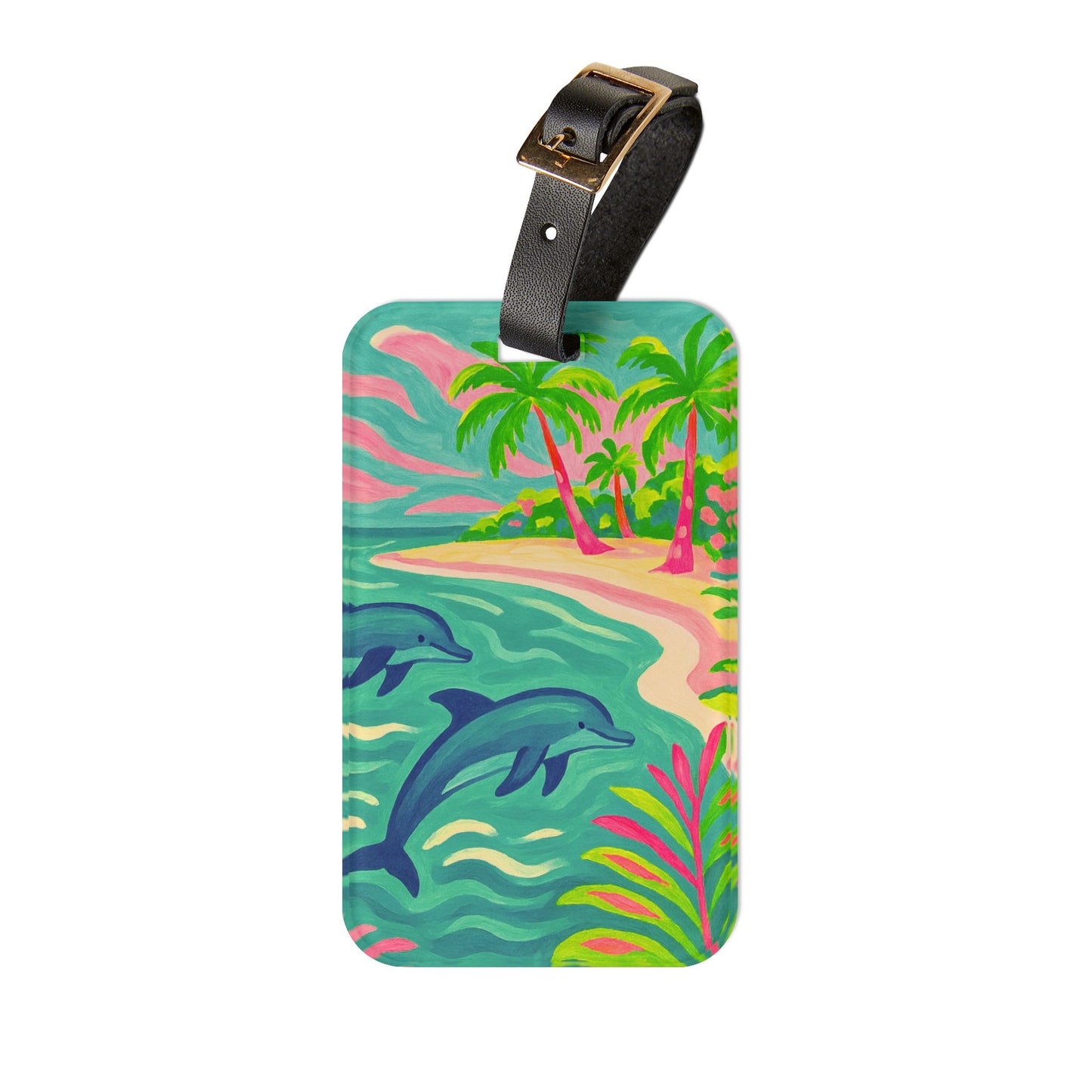 Luggage Tag - Jumping Dolphins