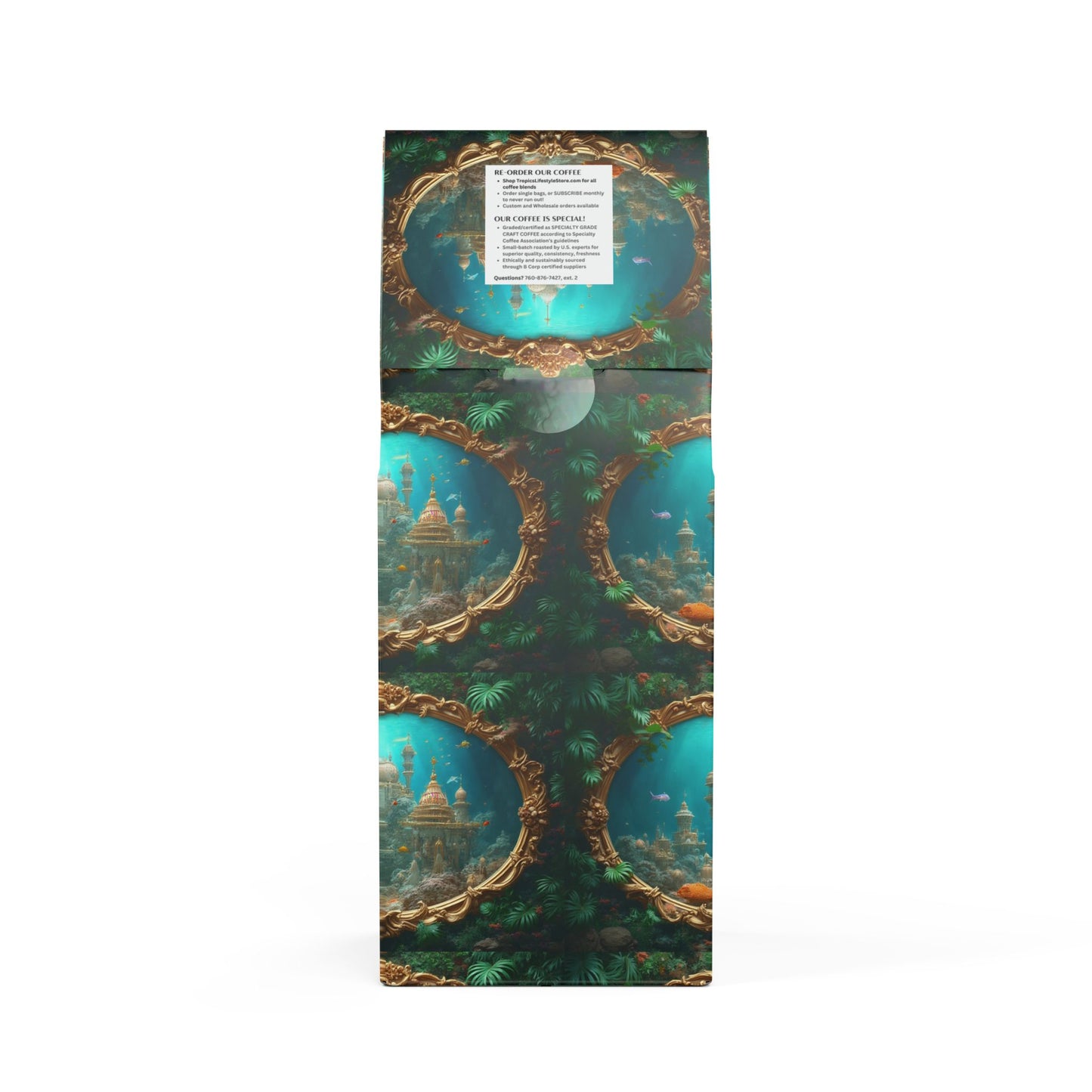 Cocoa Palms Blend™ (Medium-Dark Roast) Specialty Grade Craft Coffee / Mermaid Palace, Aegean Sea