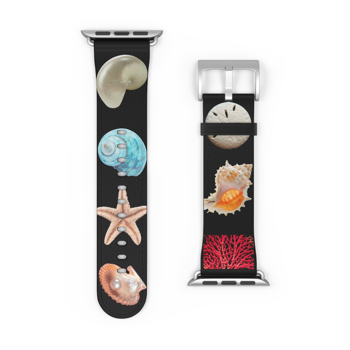 Apple Watch Band - Real Seashell Collection, black