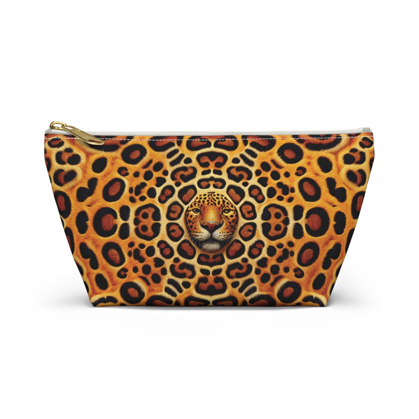 Tropical Accessory Pouch, 2 sizes | Makeup Bag | Perfect for Travel & Everyday Use / Kaleido Jaguar Spots