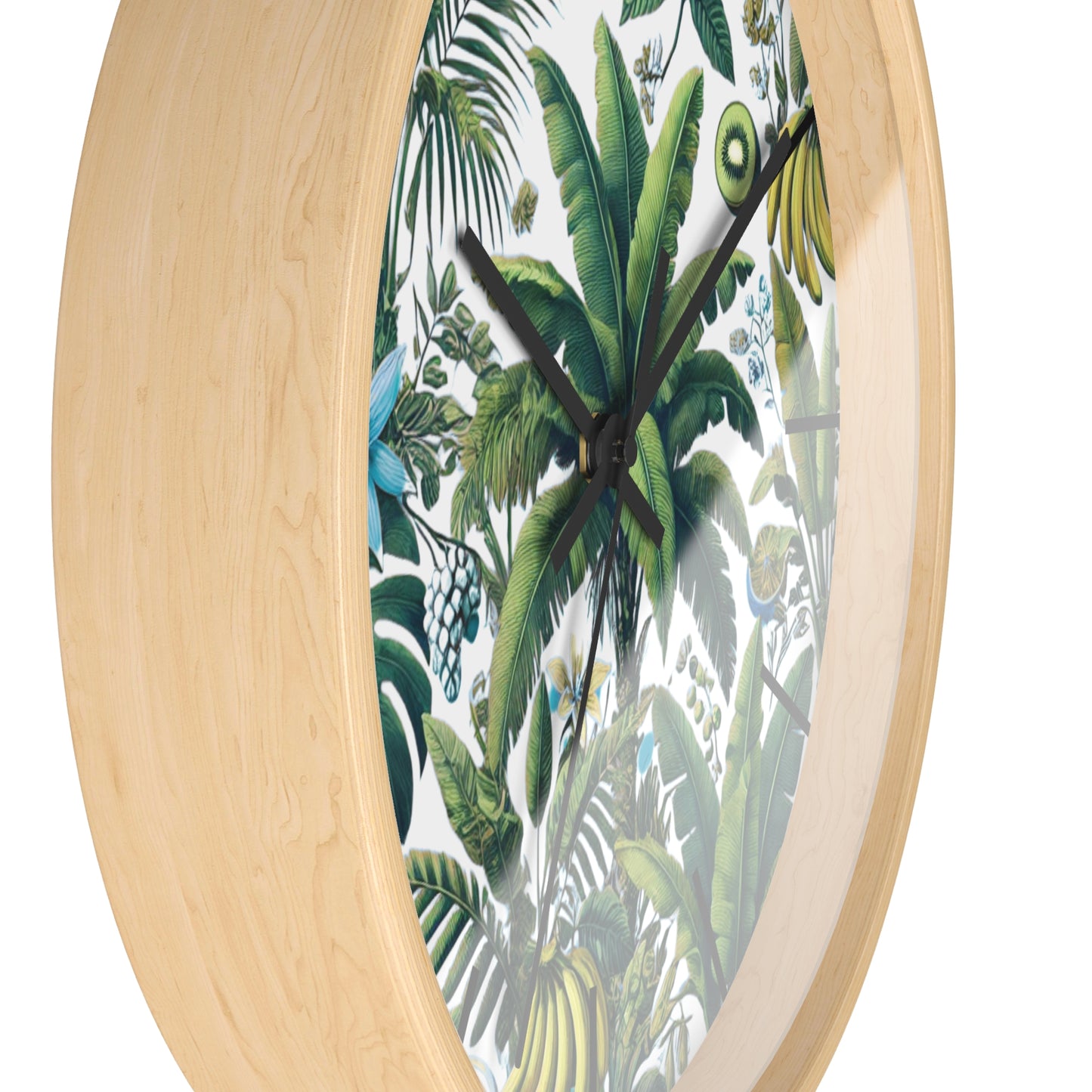 Tropical Fruit/White Wall Clock – Fun Home Decor for Nature Lovers, 6 Variants