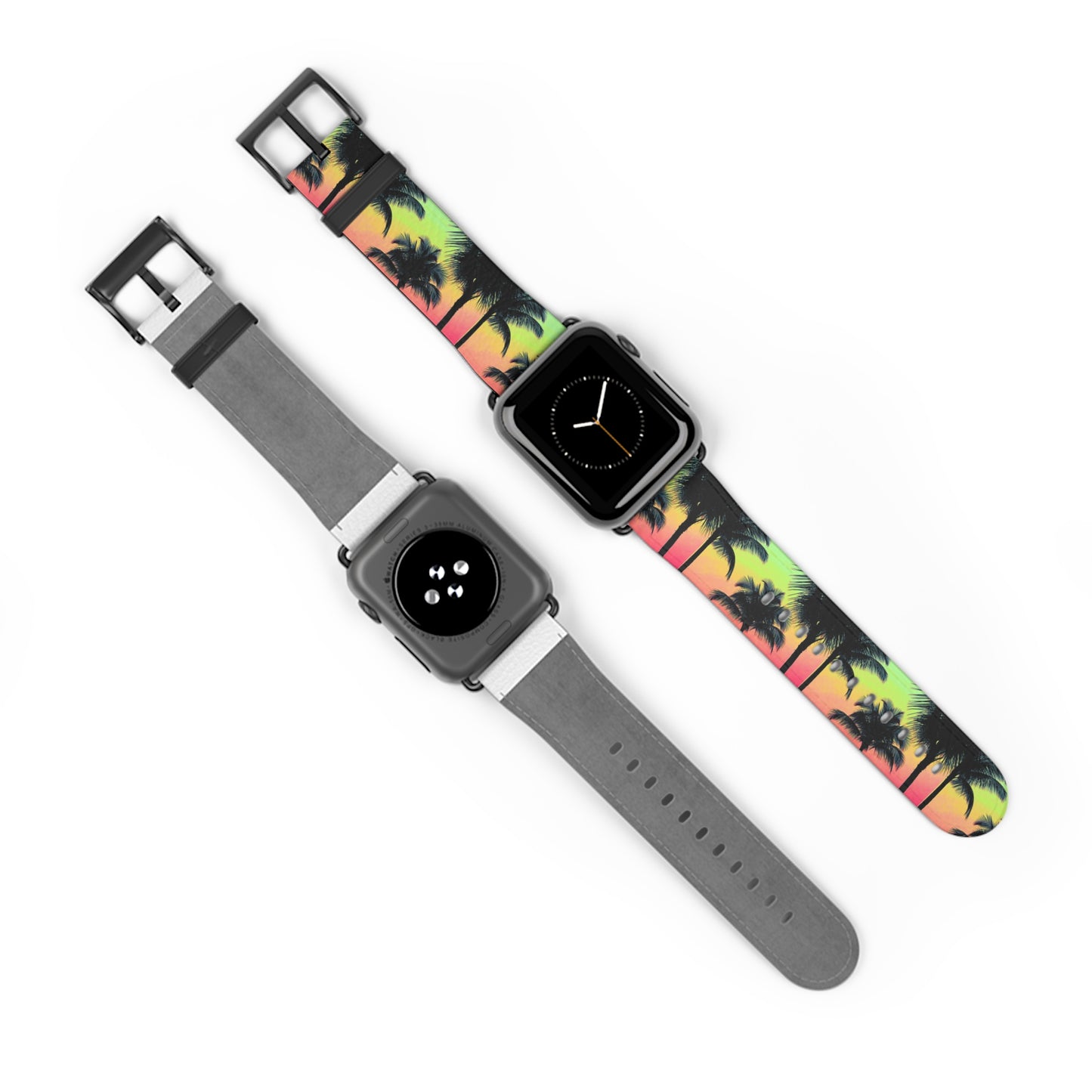 Apple Watch Band - Tropical Palm Glow Sangria