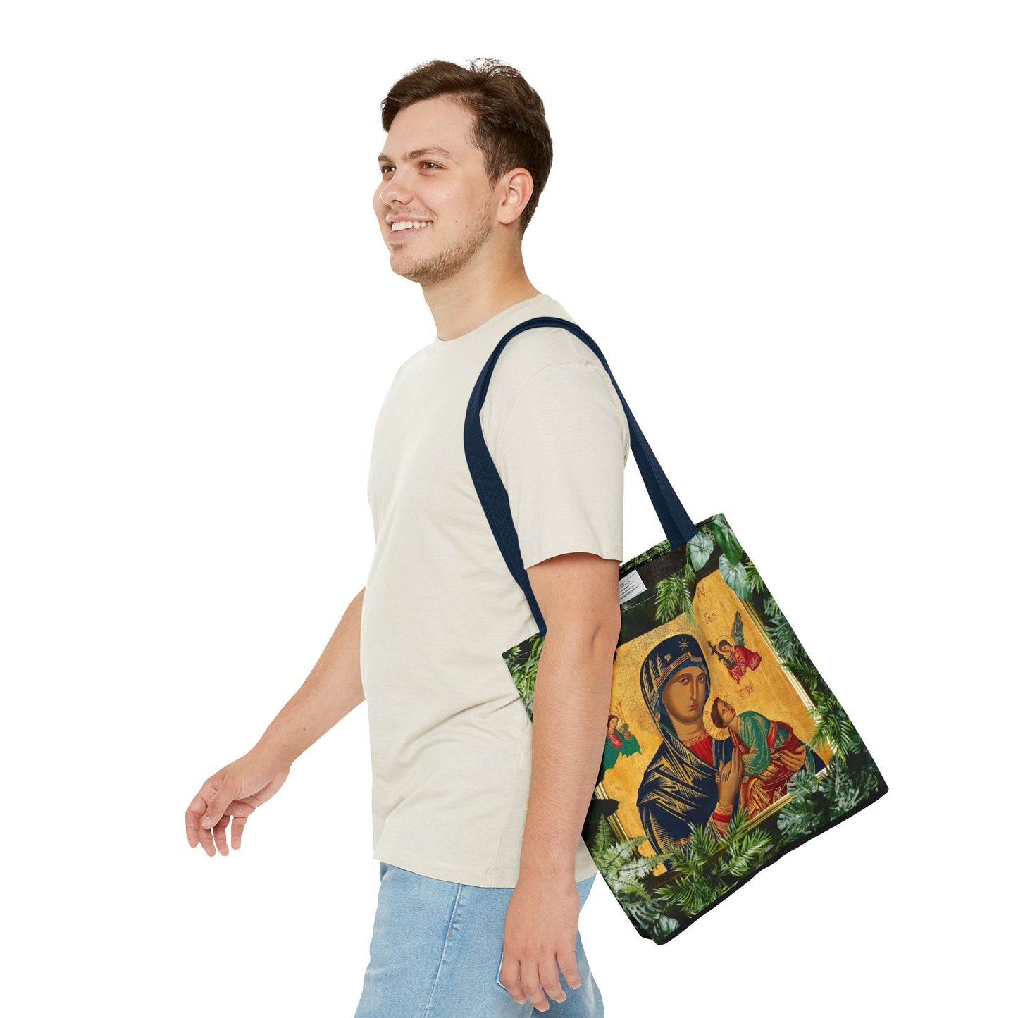 Religious Our Lady of Perpetual Help Tropical Tote Bag - 3 Sizes