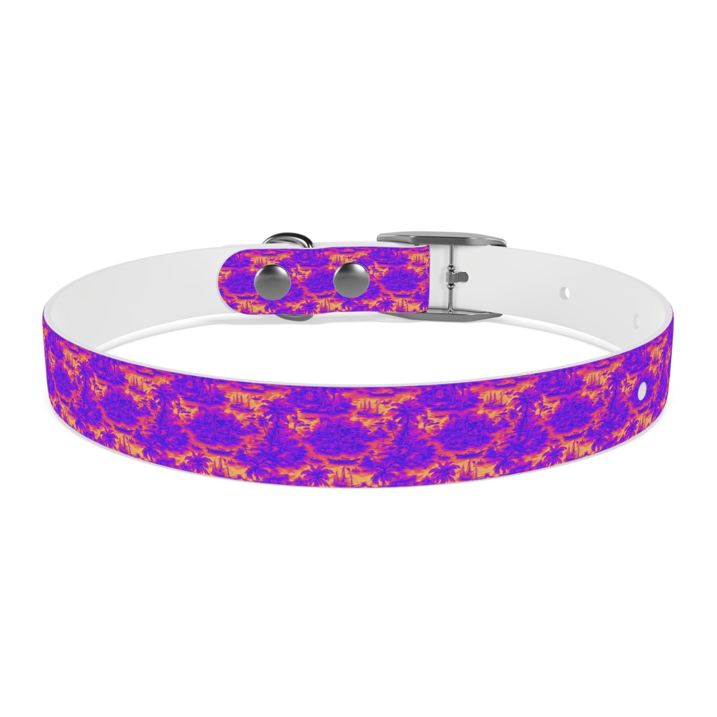 Dog Collar - Crazy Cool Tropical Toile