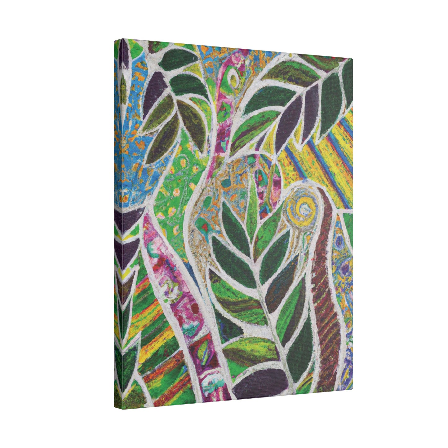 Tropical Canvas Artwork - Stretched Canvas Print, Many Sizes / Amazon Whimsy