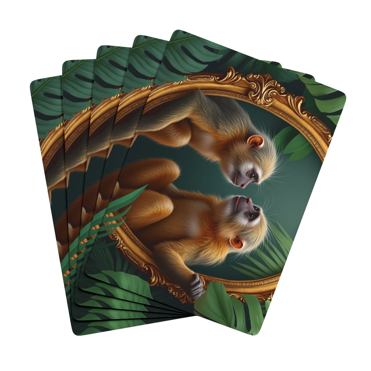 Poker Playing Cards - Framed Marmosets