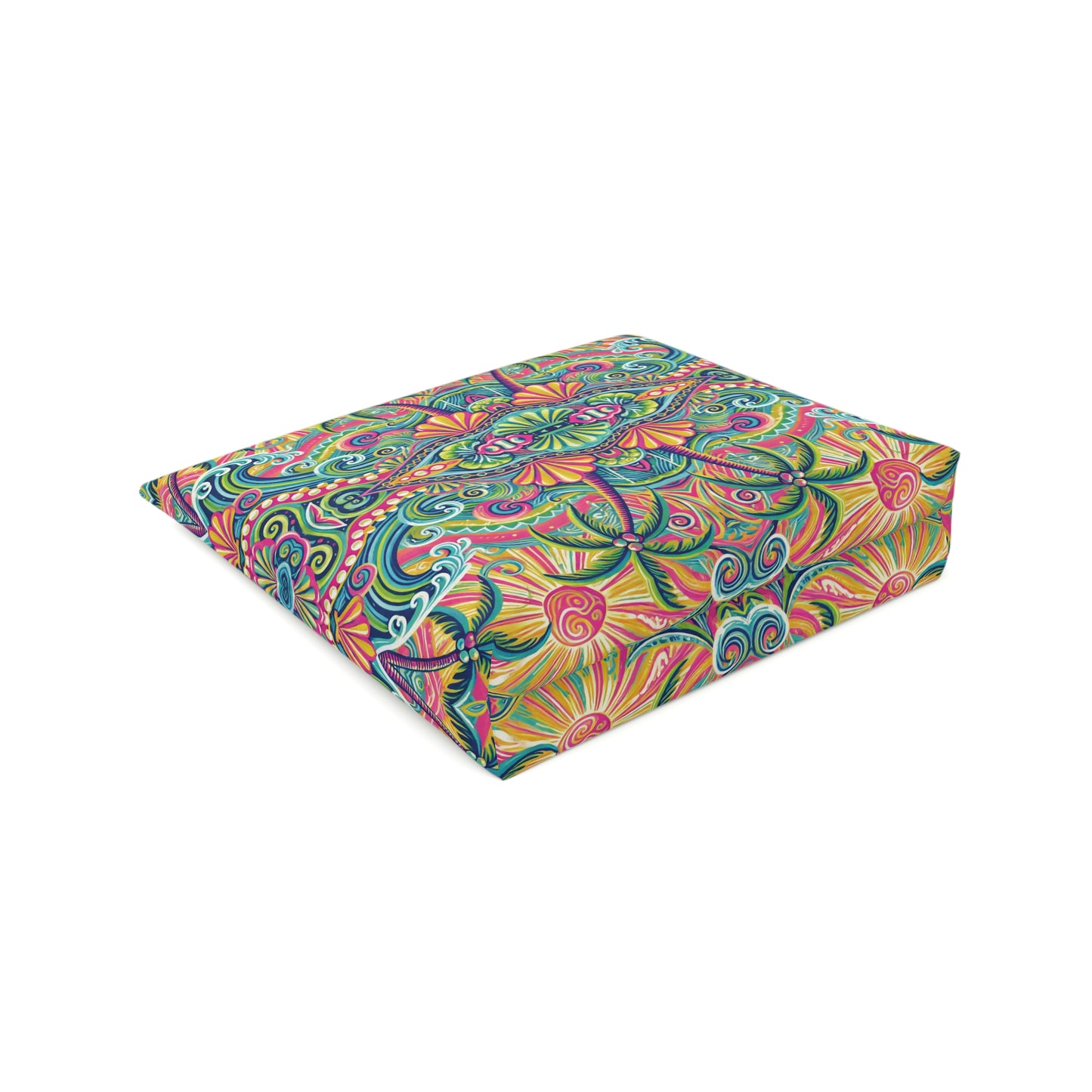 Tropical Cotton Cosmetic Bag, Makeup Pouch, 5 Sizes / Kaleido Bay