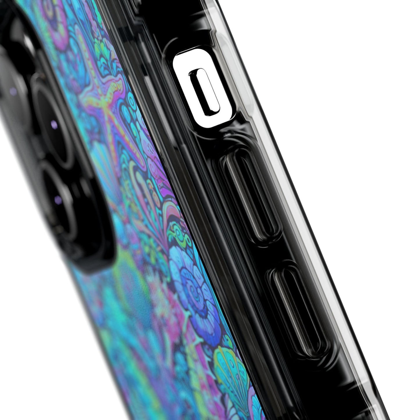 Seahorses/Turquoise POP Magnetic Clear Phone Case, Many Models