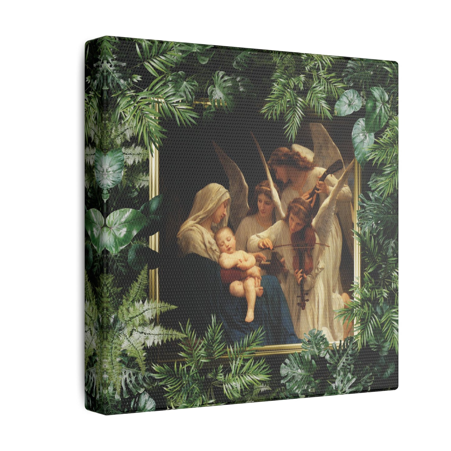 "Tropical Song of the Angels" Canvas Artwork - Religious Canvas Print / Virgin Mary